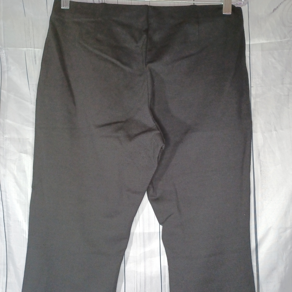 Eileen Fisher Petites Stretchy Viscose Pull On Classic Black Pants - Picture 6 of 13